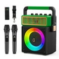 JYX Karaoke Machine with 2 Wireless Microphones, Bluetooth Karaoke