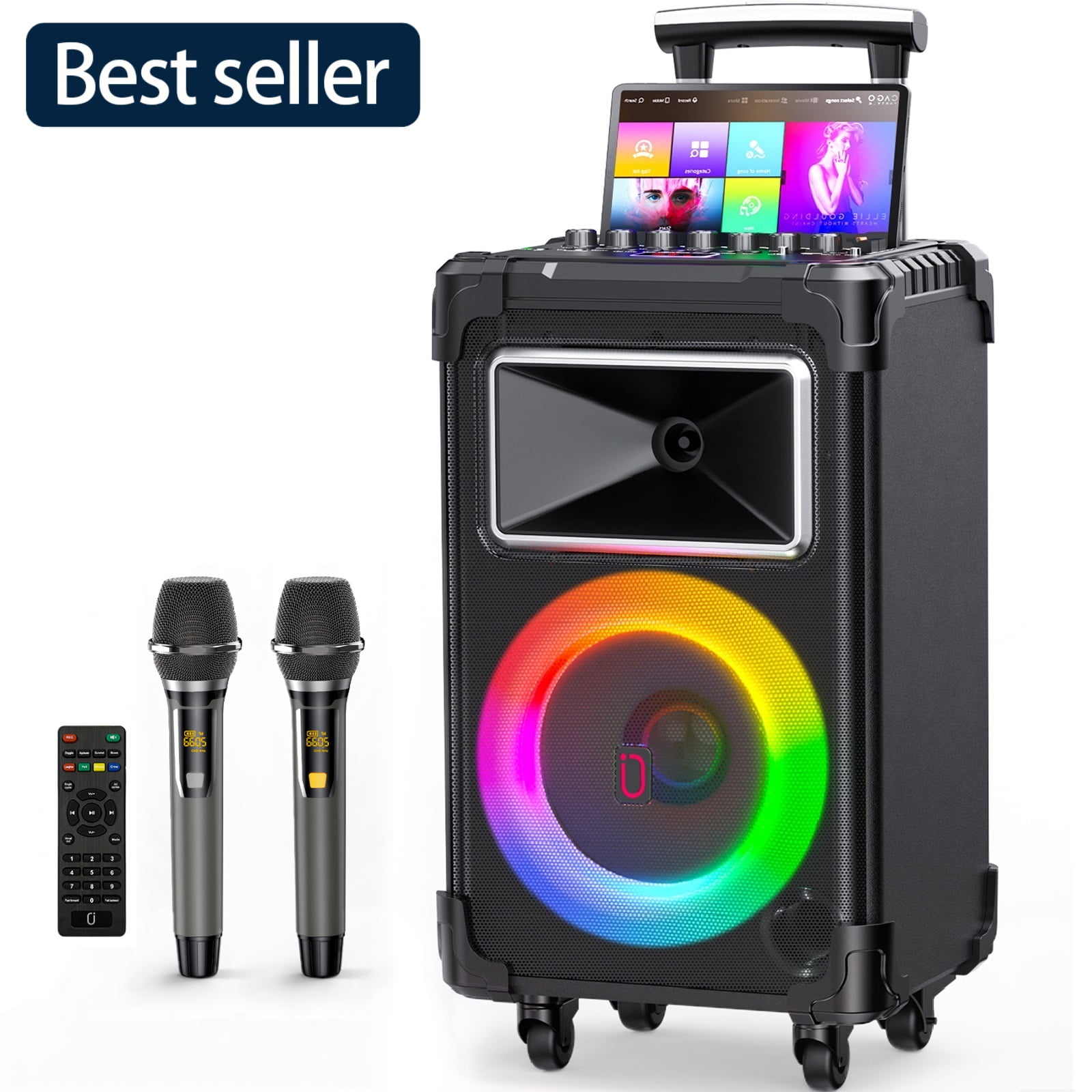 Big Bluetooth Speakers With Lights JYX Large Party Speaker, Powerful Subwoofer Wireless Outdoor Speaker