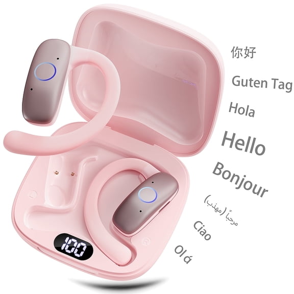 JYX True Wireless Earbuds, Wireless Earphones with Noise Cancelling, 24 H Battery Life, LED Digital Display, Real-Time Translation with 115 Languages