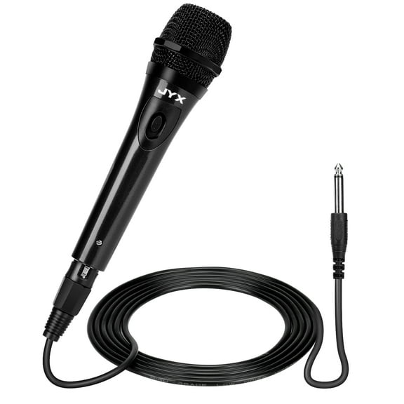 FanFun Unidirectional Dynamic Microphone for Karaoke Singing, Professional Handheld Karaoke Microphone, Wired Mic for Singing, Speech