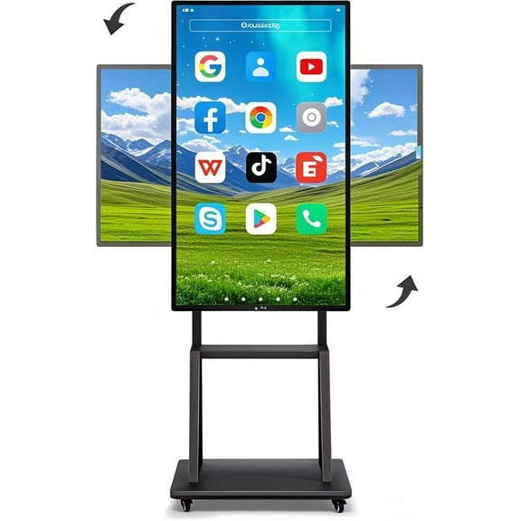 JYXCN 4K Smart Board 49 Inch All-in-One, Touch Screen Interactive Whiteboard with Dual System & Cloud Sharing Feature Great for Classroom, Office & Presentations​