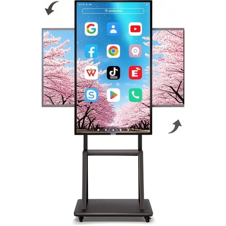 JYXCN 4K Smart Board 49 Inch Interactive All-in-One Computer, Touch Screen with Dual System & Cloud Sharing For Classroom, Office & Presentations