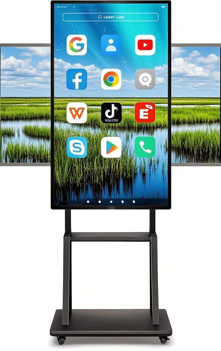 JYXCN 4K Smart Board 49 Inch Touch Screen, Upgrade Your Classroom & Office! All-in-One Computer with Dual System & Cloud Sharing for Education & Conferences​