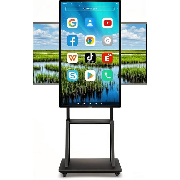 JYXCN 4K Smart Board 49 Inch Touch Screen, Upgrade Your Classroom & Office! All-in-One Computer with Dual System & Cloud Sharing for Education & Conferences​