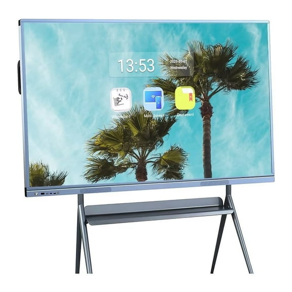 JYXCN 4K Smart Board 55 Inch Interactive Whiteboard, All-in-One Touch Screen with Dual System & Cloud Sharing for Classroom, Office & Presentations Smart TVs