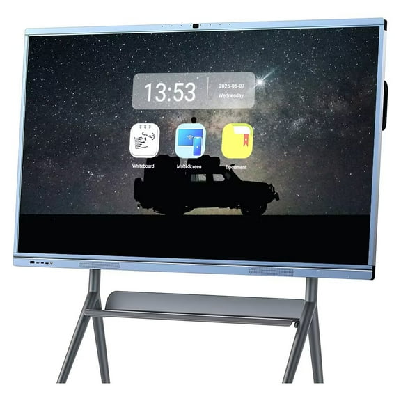 JYXCN 4K Smart Board 65 Inch Interactive All-in-One Computer, Touch Screen with Dual System & Cloud Sharing For Classroom, Office & Presentations Smart TVs