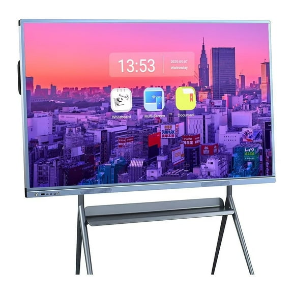 JYXCN 4K UHD Smart Board 55", Touch Screen Digital Electronic Calendar All-In-One Smartboard Interactive Whiteboard Android & Windows OS Smart TVs