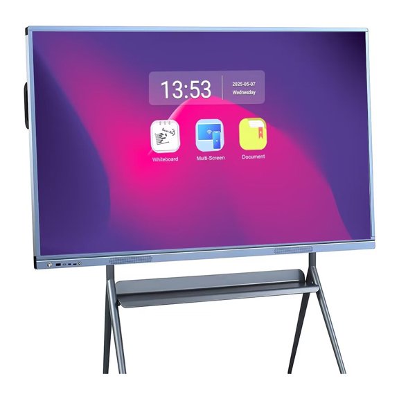 JYXCN 55" 4K Smart Board, Multi-Touch Whiteboard Dual OS & Wireless Sharing Smartboard Interactive Display for Education Training, Offices Smart TVs