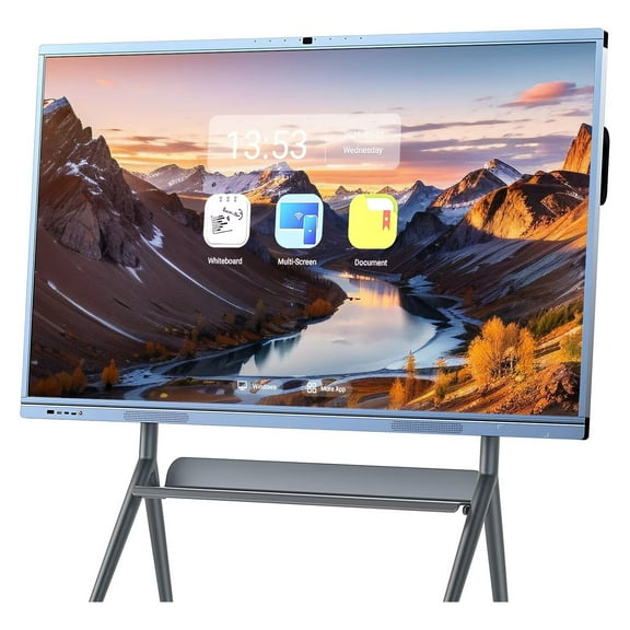 JYXCN 65'' Smart Board, 4K Touch Screen Dual System Digital Electronic Calendar All-In-One Smartboard for Teaching STEM & Remote Learning