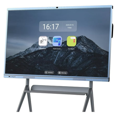 JYXCN 65-inch Interactive Display 4K Android 11, IR Touch Screen with OPS Slot for Conference Rooms