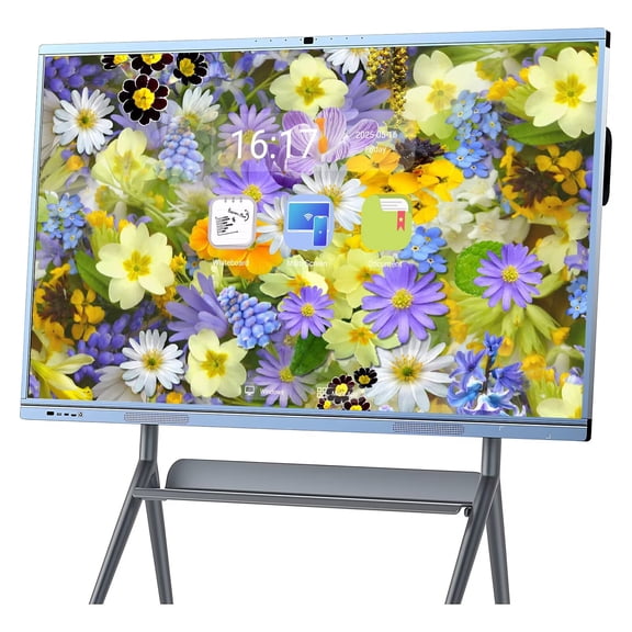 JYXCN 65 inch Smart Board Interactive Whiteboards, Touch Screen Mirroring Reverse Control IR Rotatable 4K Monitor Wireless Presentation Boards for Digital Signage, School & Office