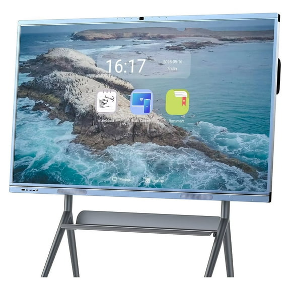 JYXCN 65 inch Smartboard Pro Live Streaming Display, Screen Mirroring Reverse Control IR Touch Rotatable 4K Monitor Wireless 5G/WiFi Connectivity for Digital Signage, School & Conferences