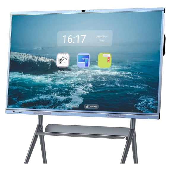 JYXCN 65 inch Smartboard Screen Mirroring Reverse Control IR Touch Rotatable 4K Monitor Wireless 5G/WiFi Connectivity for Digital Signage, School & Conferences
