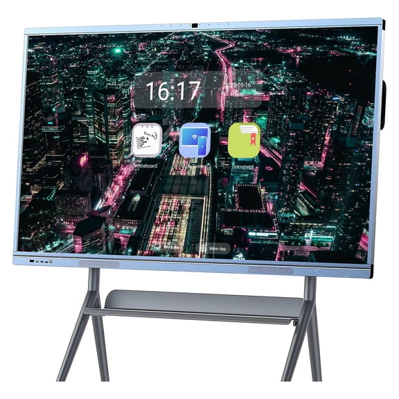JYXCN 65inch Interactive Whiteboard Pro Reverse Control IR Touch Rotatable 4K Monitor Wireless 5G/WiFi Connectivity for Digital Signage, School & Conferences