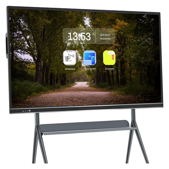 JYXCN 75" 2160p Smart Board, Interactive Whiteboard Multi Touch Screen, All-in-One Computer for Classroom & Conference