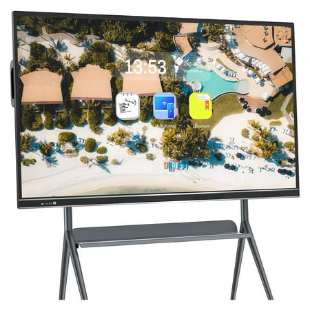 JYXCN 75" 4K Smart Board, Interactive Whiteboard Dual OS, Touch Screen Smart Board for Classroom and Business Presentations