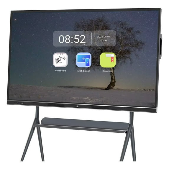 JYXCN 75" 4K Smart Board, Multi-Touch Whiteboard Dual OS & Wireless Sharing Smartboard Interactive Display for Education Training, Offices Smart TVs