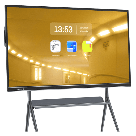JYXCN 75 Inch 4K Smart Board, Touch Screen Digitald Electronic Calendar Multi-Touch Whiteboar for Classroom and Business Use