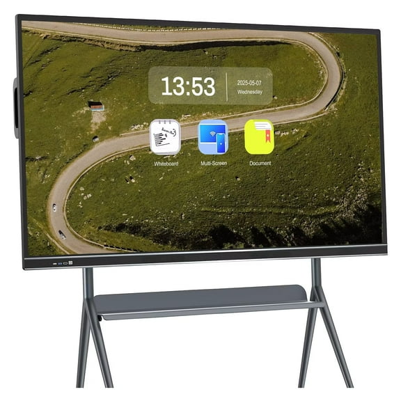 JYXCN 75" Smart Board for Classroom, 2160p Touch Screen Digital Whiteboard Wireless Casting