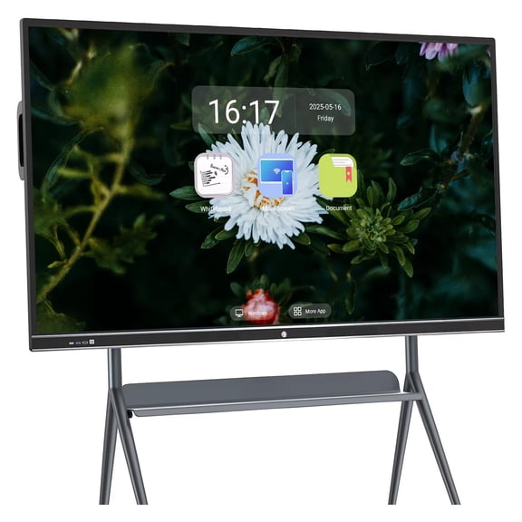JYXCN 75-inch Conference Display with OPS Slot, 4K Touch Screen, Timer & Recording for Classrooms