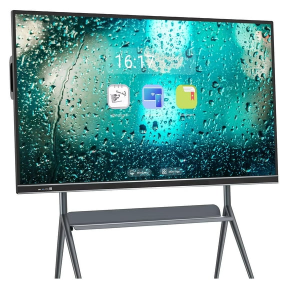 JYXCN 75inch Smart Boards Pro Reverse Control IR Touch Rotatable 4K Monitor Wireless 5G/WiFi Connectivity for Digital Signage, School & Conferences