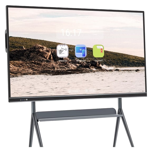 JYXCN 75inch Smartboard Pro Reverse Control IR Touch Rotatable 4K Monitor Wireless 5G/WiFi Connectivity for Digital Signage, School & Conferences