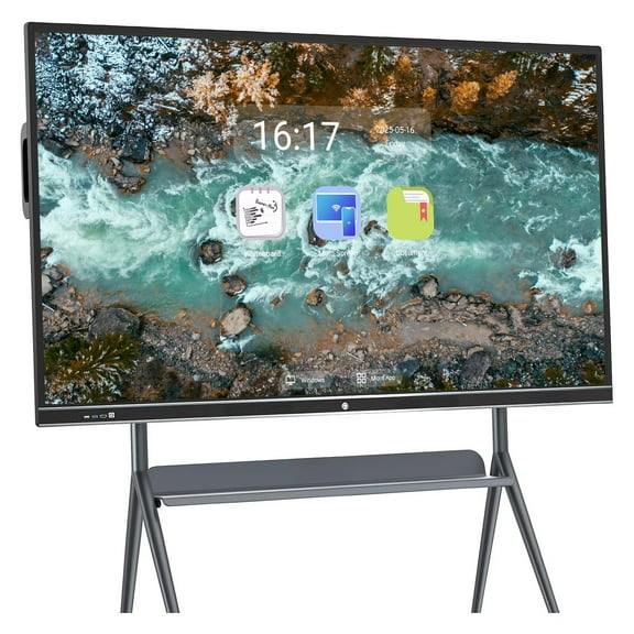 JYXCN 86 inch Smart Boards Screen Mirroring Reverse Control IR Touch Rotatable 4K Monitor Wireless Smart TVs for Digital Signage, School & Office & Home