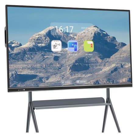 JYXCN 86 inch Smartboard Screen Mirroring Reverse Control IR Touch Wireless 5G/WiFi Connectivity for Digital Signage, School & Conferences