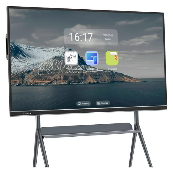 JYXCN 86inch Smart Boards Pro Reverse Control IR Touch Rotatable 4K Monitor Wireless 5G/WiFi Connectivity for Digital Signage, School & Conferences