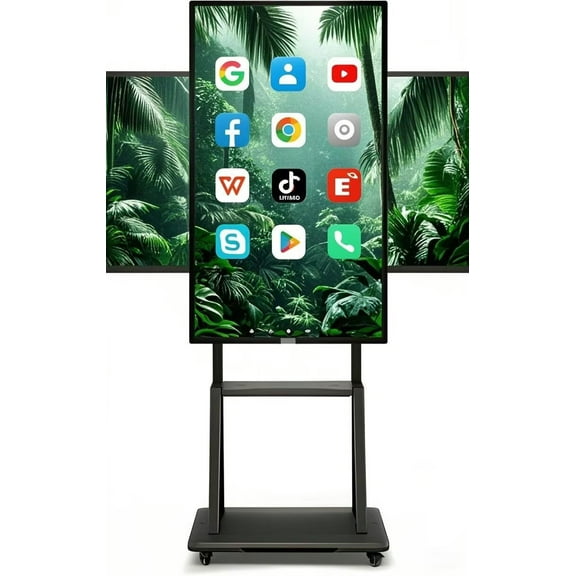 JYXCN Smart Board 49 Inch Interactive, All-in-One Touch Screen Computer with Dual System & Cloud Sharing Ideal for Classroom, Office & Educational Presentations​