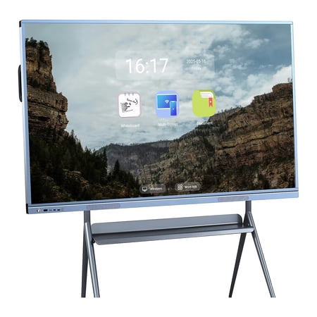 JYXCN Interactive Smart Board, 2160p monitor 55 Inch Digital Electronic teaching board Whiteboard for Classroom, multi-touch All-in-One Computer for Presentation, Education and conference