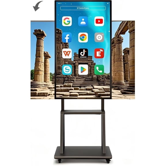 JYXCN Interactive Smart Board 49 Inch, Revolutionize Teaching & Meetings! All-in-One Touch Screen with Dual System & Cloud Sharing Digital Whiteboard for Office & Education​