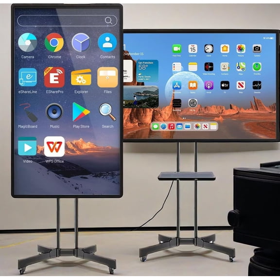 JYXCN Interactive Smart Board 49'', Revolutionize Your Space! Touch Screen All-in-One Computer Interactive Whiteboard with Dual System & Cloud Sharing For Education & Office