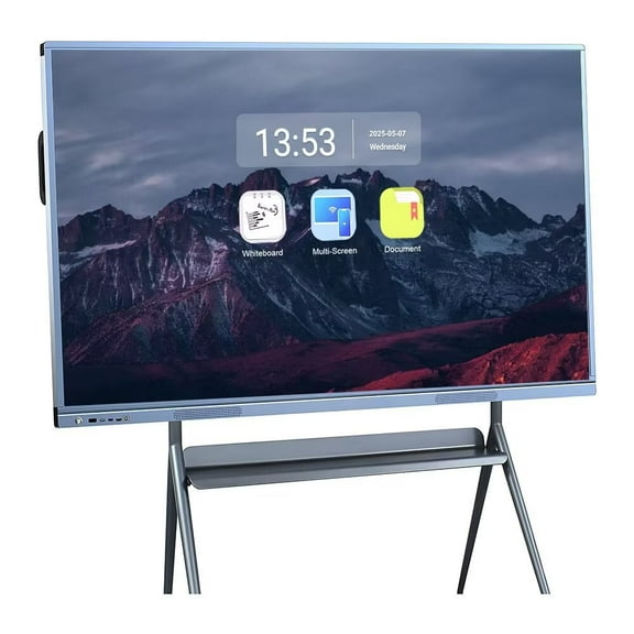 JYXCN Interactive Smart Board 55", 4K Touch Screen Digital Electronic Calendar All-In-One Smartboard Touchscreen Dual OS for School & Business Smart TVs