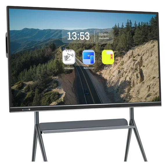 JYXCN Interactive Smart Board 75", 2160p Touchscreen All-in-One Computer for School & Business