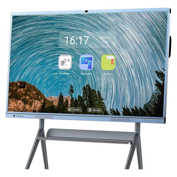 JYXCN Interactive Whiteboard 65inch Touch Screen Mirroring Reverse Control IR Rotatable 4K Monitor Wireless Presentation Boards for Digital Signage, School & Office