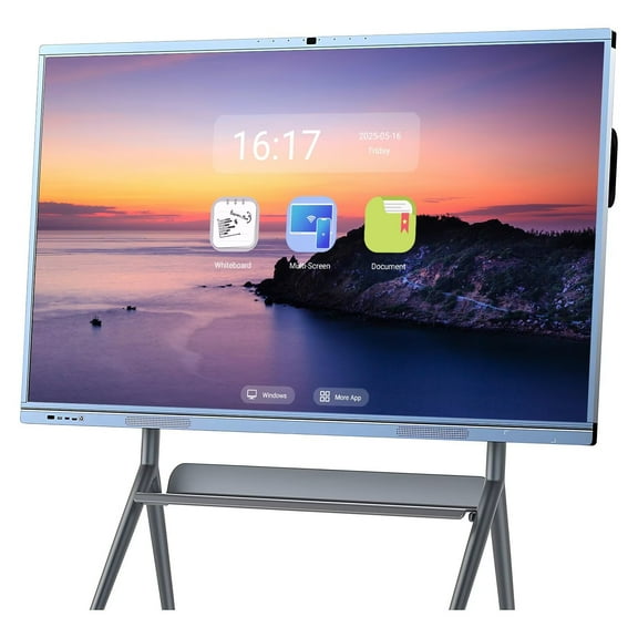 JYXCN Interactive Whiteboard 65inch Touch Screen Mirroring Reverse Control IR Wireless Presentation Boards for Digital Signage, School & Office