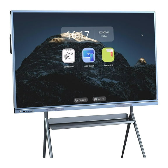 JYXCN Meeting Board, 55 Inch Touch Screen All-In-One Computer 4K Uhd Built-In Camera Wireless Projection for Office and Business Smart Board
