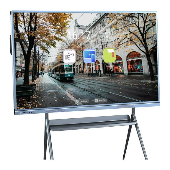 JYXCN Meeting Smart Board, 55 Inch multi-touch All-In-One Computer 2160p monitor Interactive Whiteboard, Built-In Camera Wireless Projection for classroom,education, Office and Business