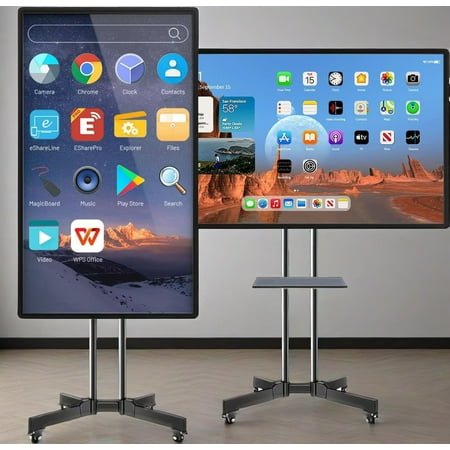 JYXCN Smart Board 49''Interactive Whiteboard Touch Screen All-in-One with Dual System, Effortlessly Share Ideas via Cloud, Perfect for Classroom Innovation, Office Brainstorming