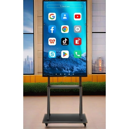 JYXCN Smart Board 49'' Interactive Touch Screen with Dual System & Cloud Sharing Electronic Whiteboard for Classroom, Office & Presentations