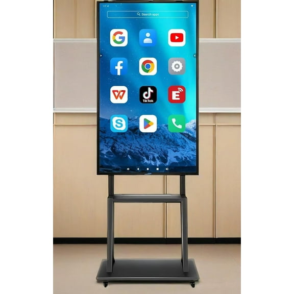 JYXCN Smart Board, 49 Inch Touch Screen All-in-One Electronic Whiteboards with WIFI & Bluetooth Smartboard for Classroom, Office and Presentations