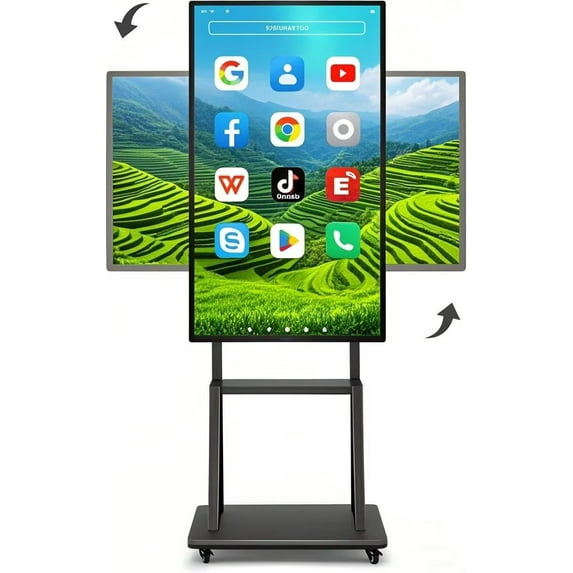 JYXCN Smart Board 49 Inch, Transform Learning & Meetings! Touch Screen All-in-One with Dual System & Cloud Sharing Digital Whiteboard for Education & Office