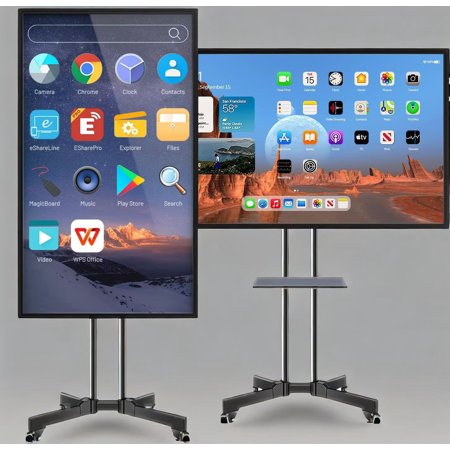 JYXCN Smart Board 49''Interactive Whiteboard All-in-One Touch Screen Computer with Cloud Sharing for Classroom, Office & Presentations