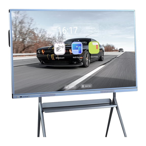JYXCN Smart Board, 4K Uhd 55 Inch Digital Electronic Calendar, Dual System Cloud Sharing Performance Interactive Whiteboard for Meetings and Presentations