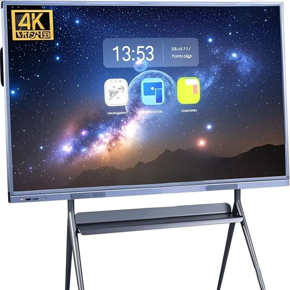JYXCN Smart Board 55 Inch All-in-One Touch Interactive Whiteboard with Dual System Cloud Sharing Smart Board for Interactive Learning, Office Efficiency