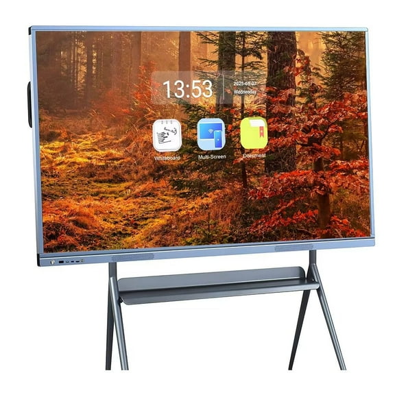 JYXCN Smart Board 55 Inch All-in-One Touch Screen Interactive Whiteboard with Dual System & Cloud Sharing Digital Whiteboard for Education & Office Smart TVs