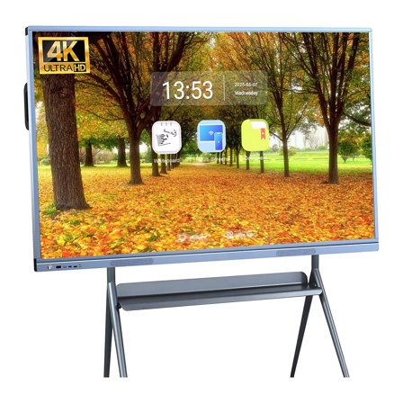 JYXCN Smart Board 55 Inch All-in-One Touch Screen, Interactive Whiteboard with Dual System & Cloud Sharing Great for Classroom, Office & Presentations