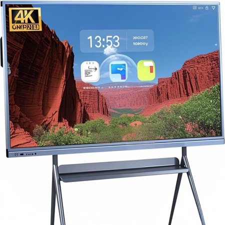 JYXCN Smart Board, 55''All-in-One Touch Screen Dual System Interactive Electronic Whiteboard Ideal for Classroom, Office & Presentations