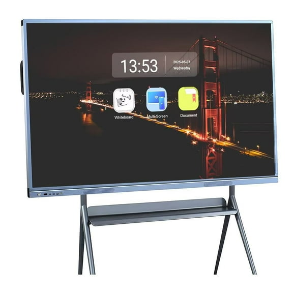JYXCN Smart Board 55 Inch All-in-One Touch Screen Interactive Whiteboard with Dual System & Cloud Sharing for Education & Office​ Smart TVs